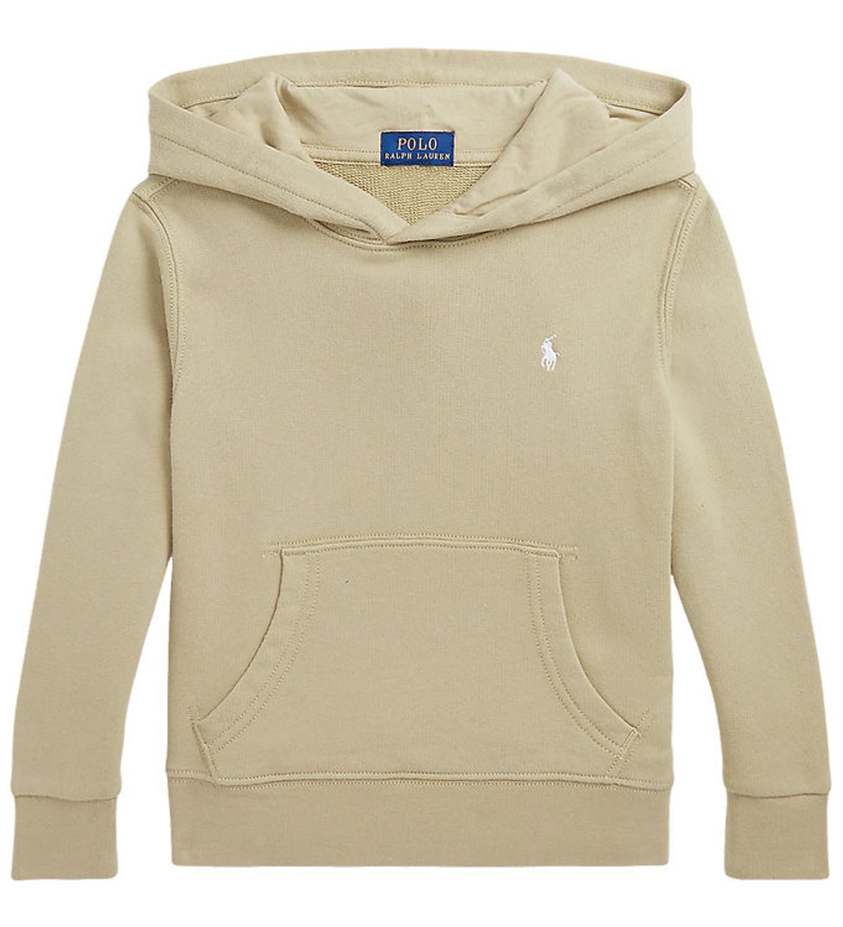 Polo Ralph Lauren Hættetrøje - Classic - Khaki m. Hvid