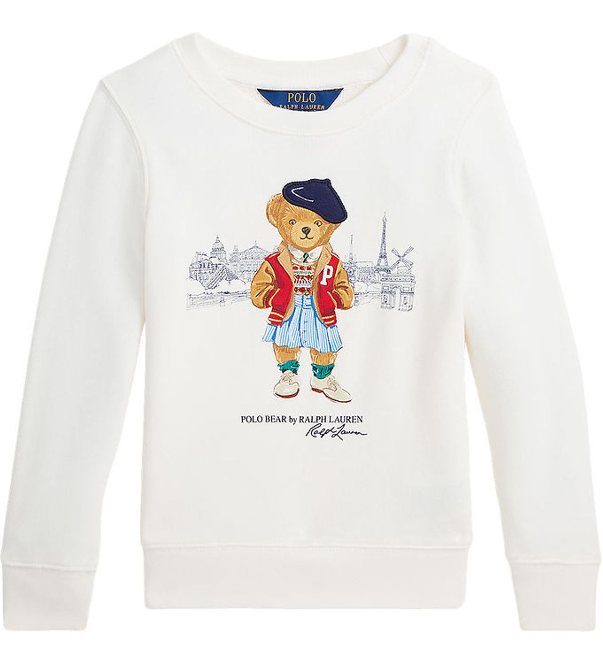 Polo Ralph Lauren Sweatshirt - Deckwash White m. Bamse