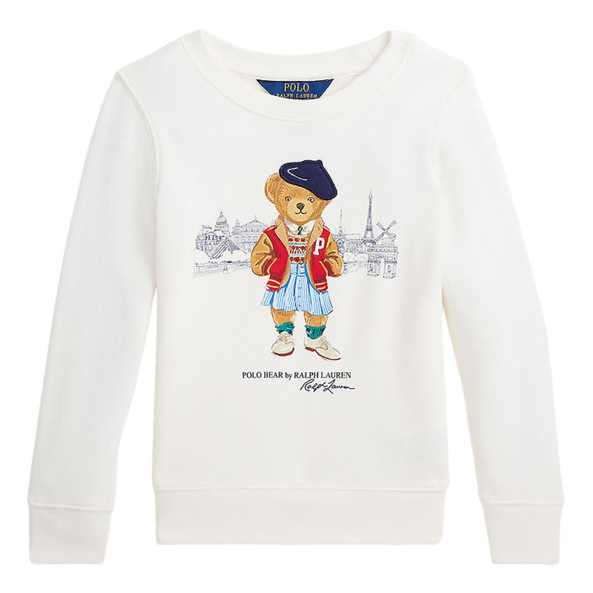 Polo Ralph Lauren Sweatshirt - Deckwash White m. Bamse