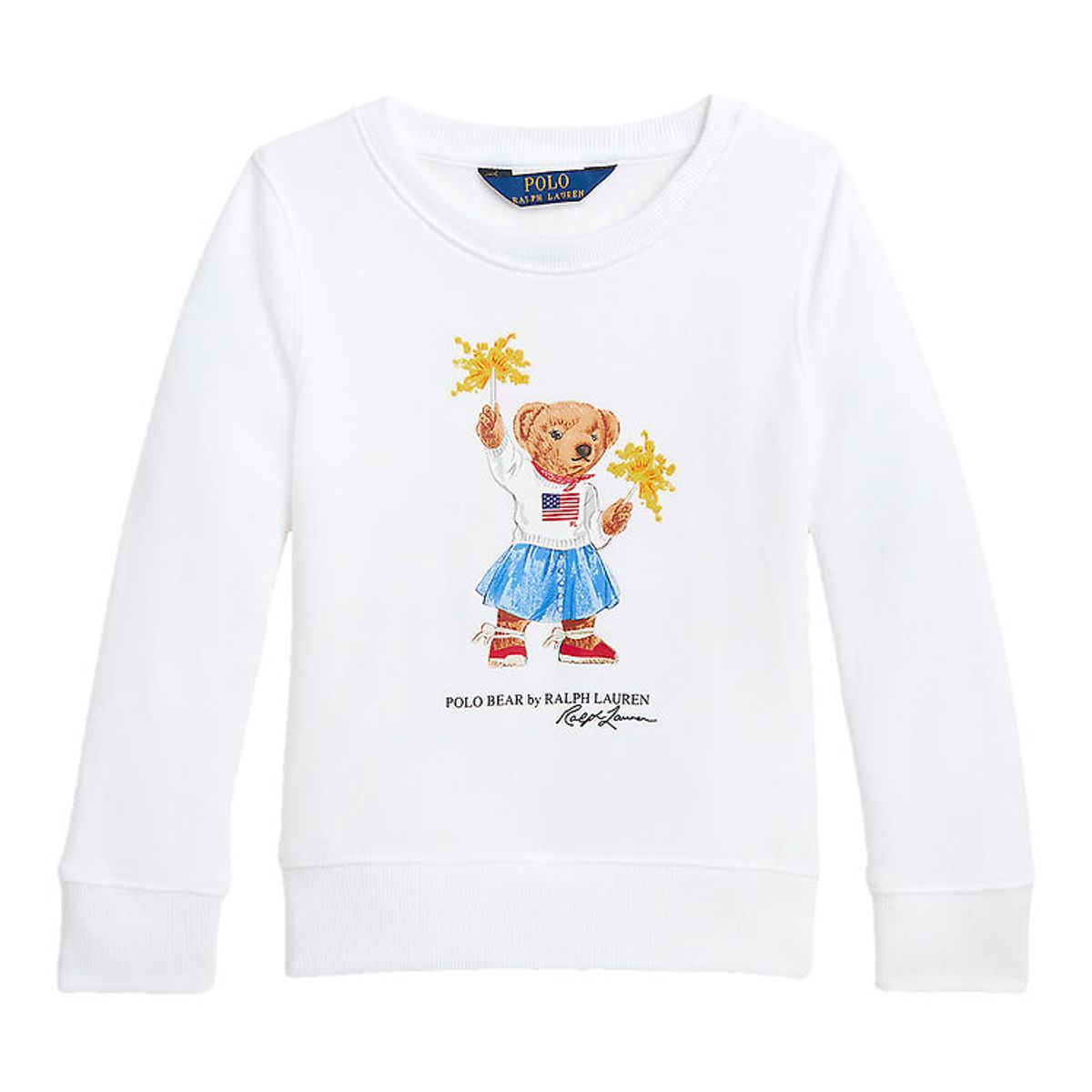 Polo Ralph Lauren Sweatshirt - Hvid m. Bamse