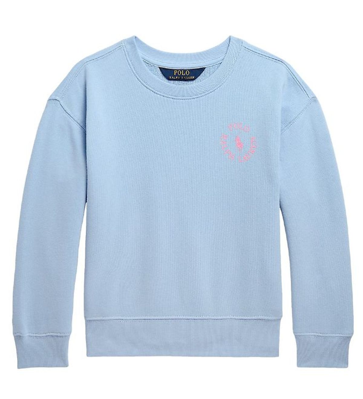 Polo Ralph Lauren Sweatshirt - Longwood - Lyseblå m. Rosa