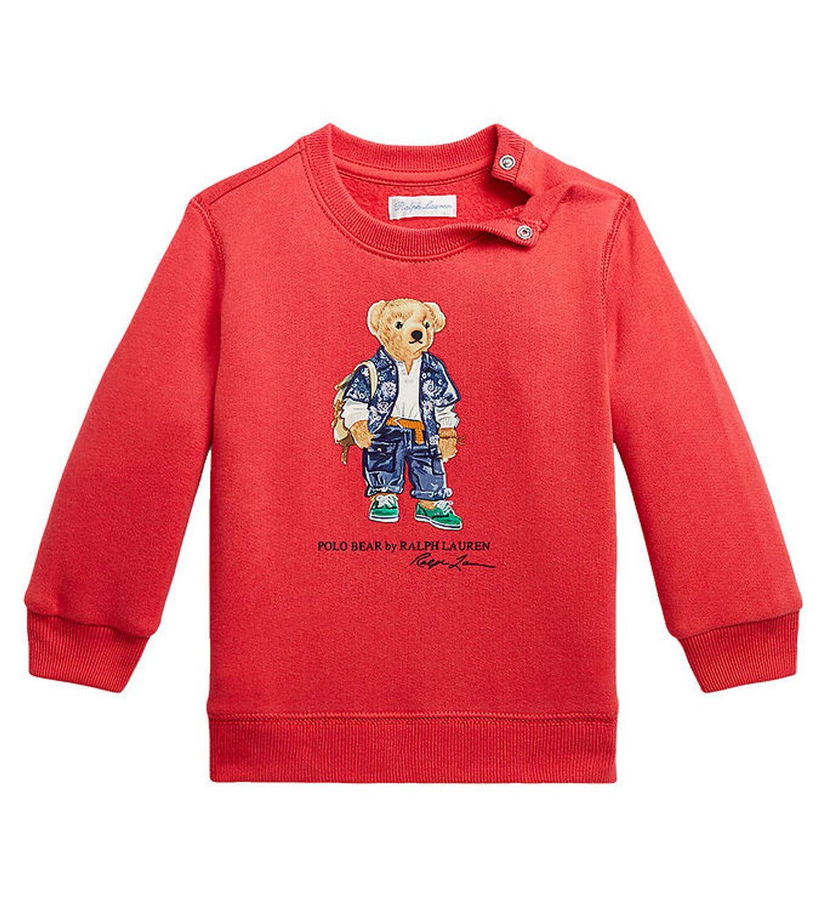 Polo Ralph Lauren Sweatshirt - Sa - Rød m. Bamse