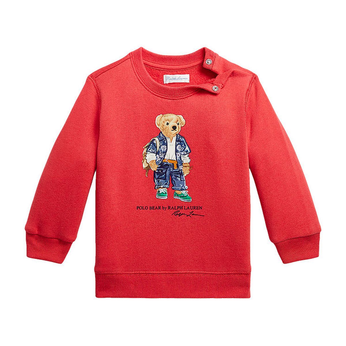 Polo Ralph Lauren Sweatshirt - Sa - Rød m. Bamse