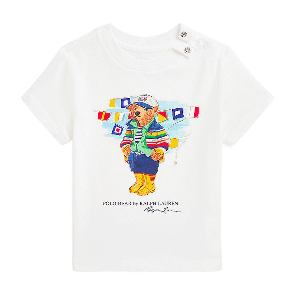 Polo Ralph Lauren T-shirt - Hvid m. Bamse