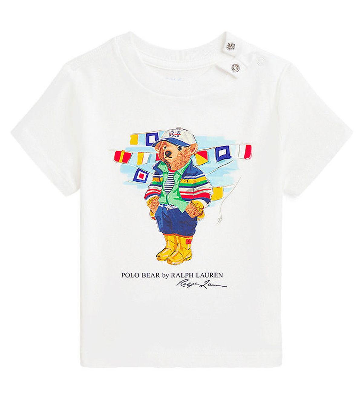 Polo Ralph Lauren T-shirt - Hvid m. Bamse