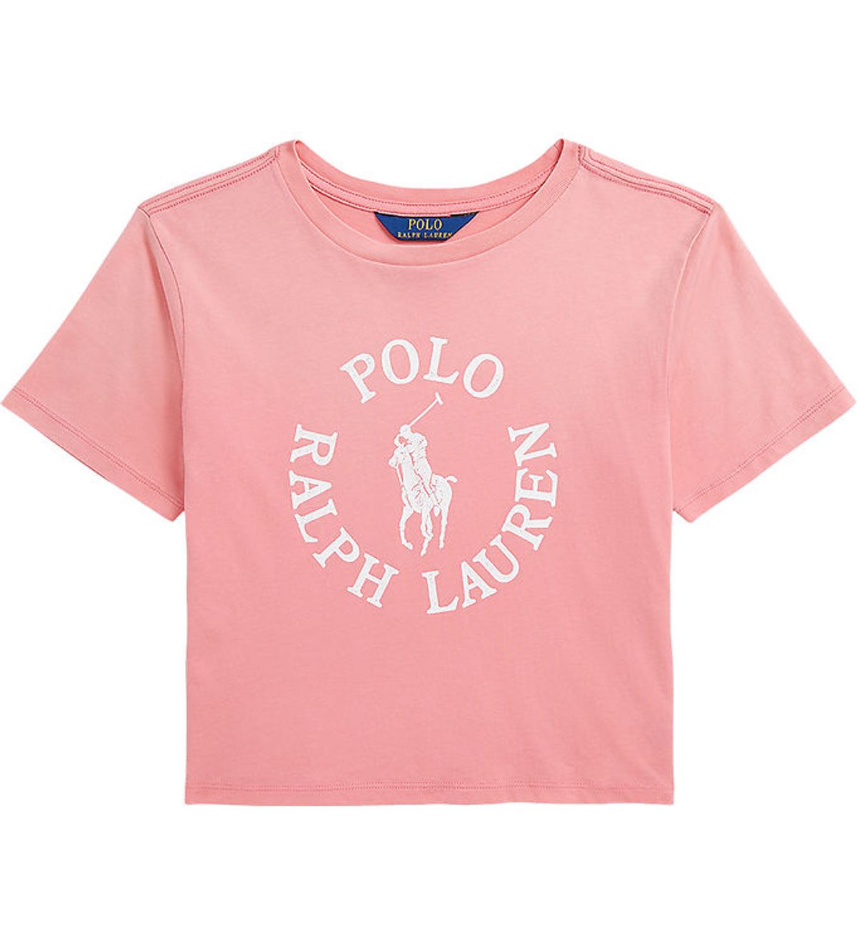 Polo Ralph Lauren T-shirt - Pink m. Hvid