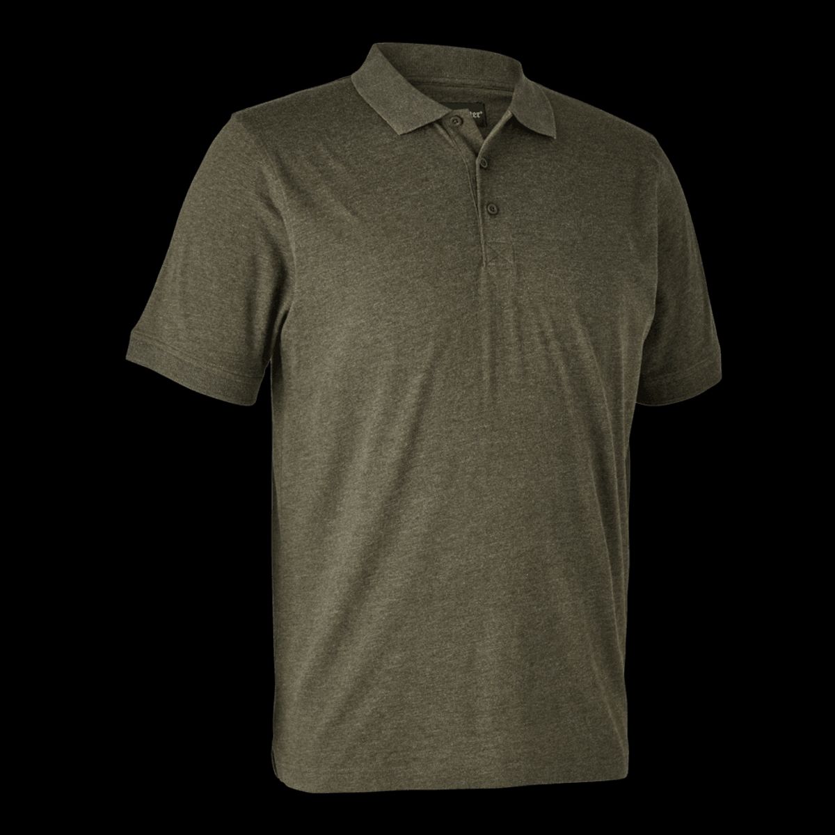 Polo shirt mænd | Gunnar - Deerhunter - L - Dark grey melange