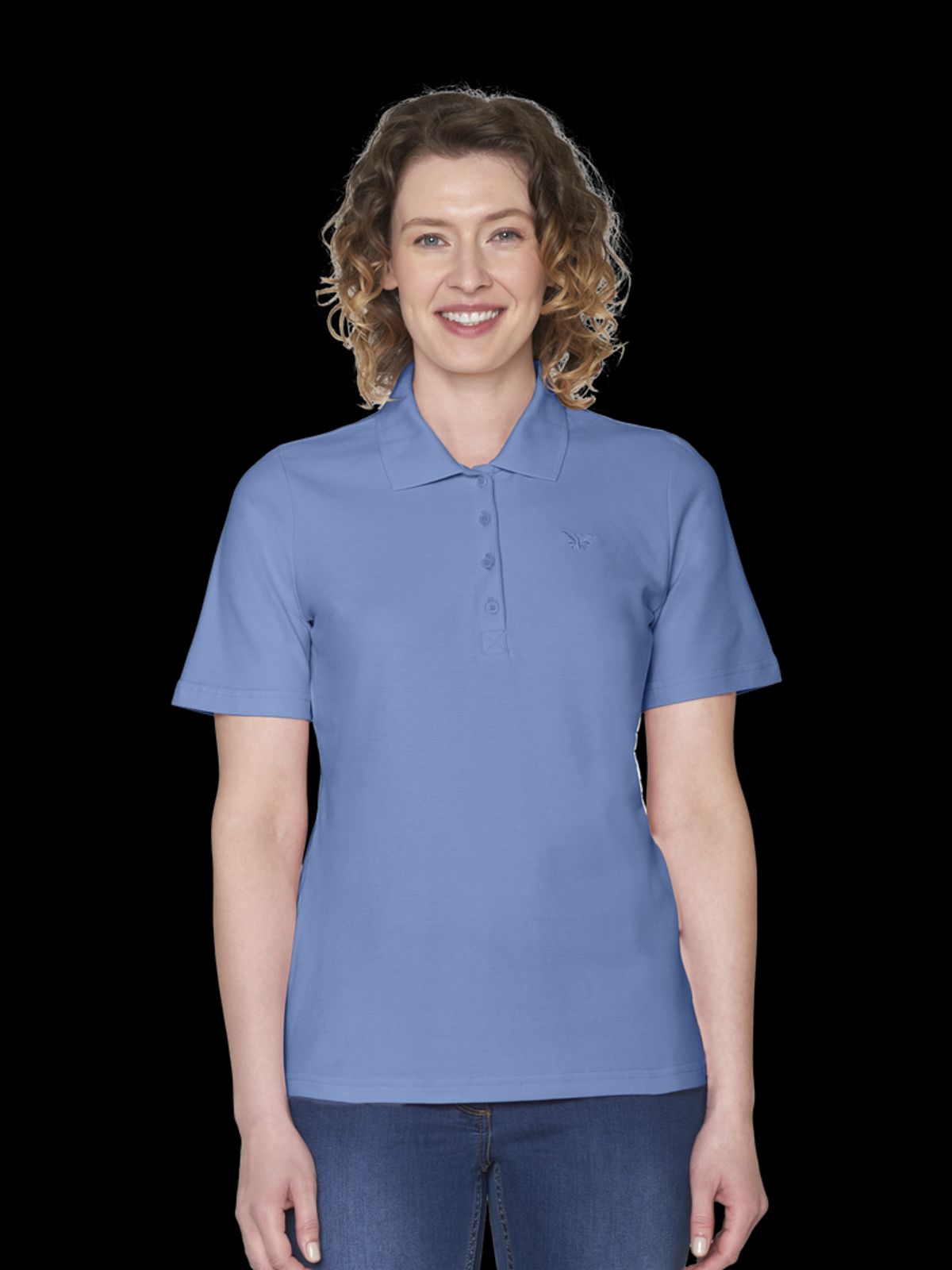 Polo T-shirt - Lyseblå - Brandtex