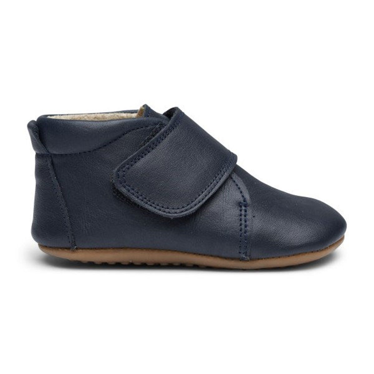 Pom Pom - Hjemmesko Velcro - Navy - 25