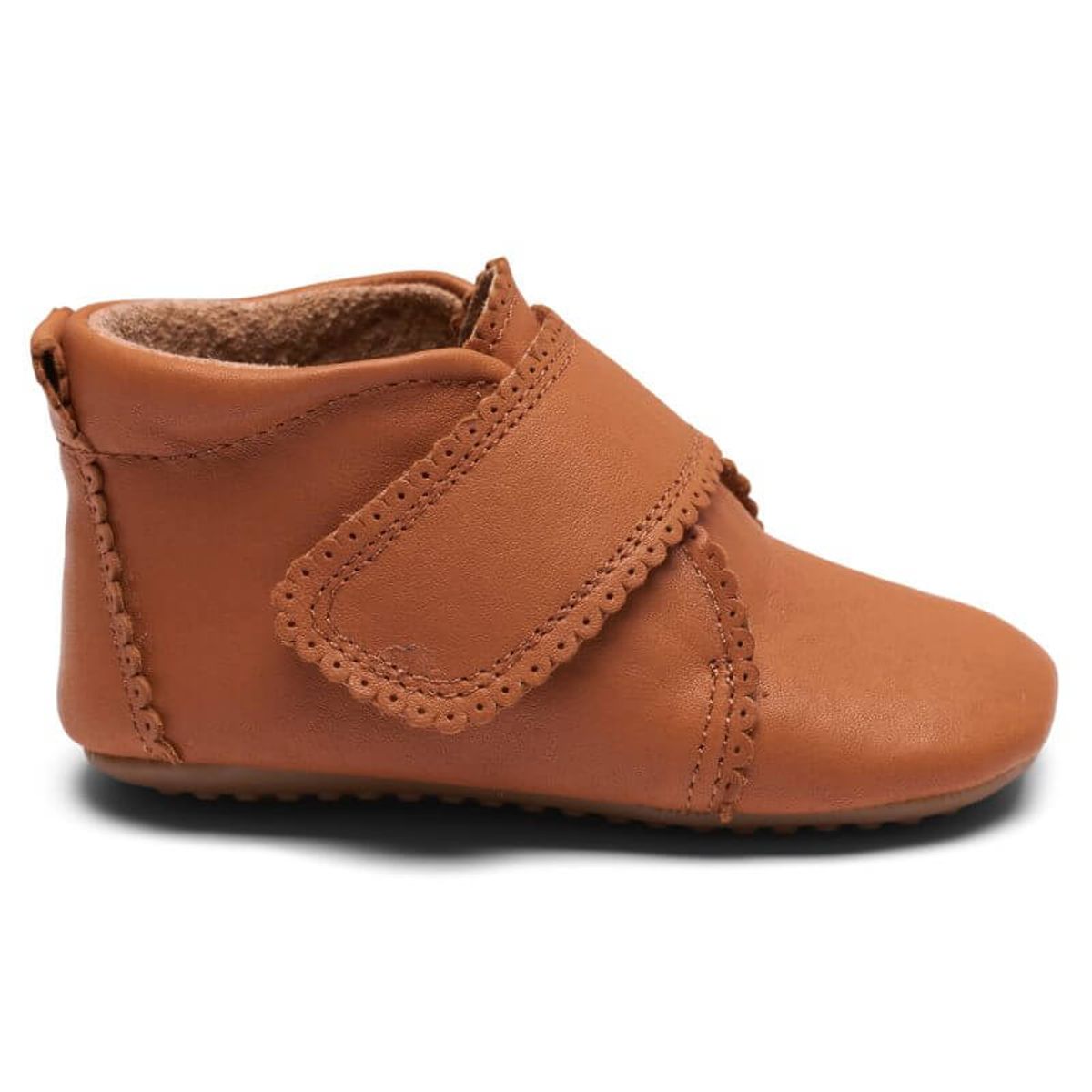 Pom Pom - Hjemmesko Velcro Scallops - Camel - 23