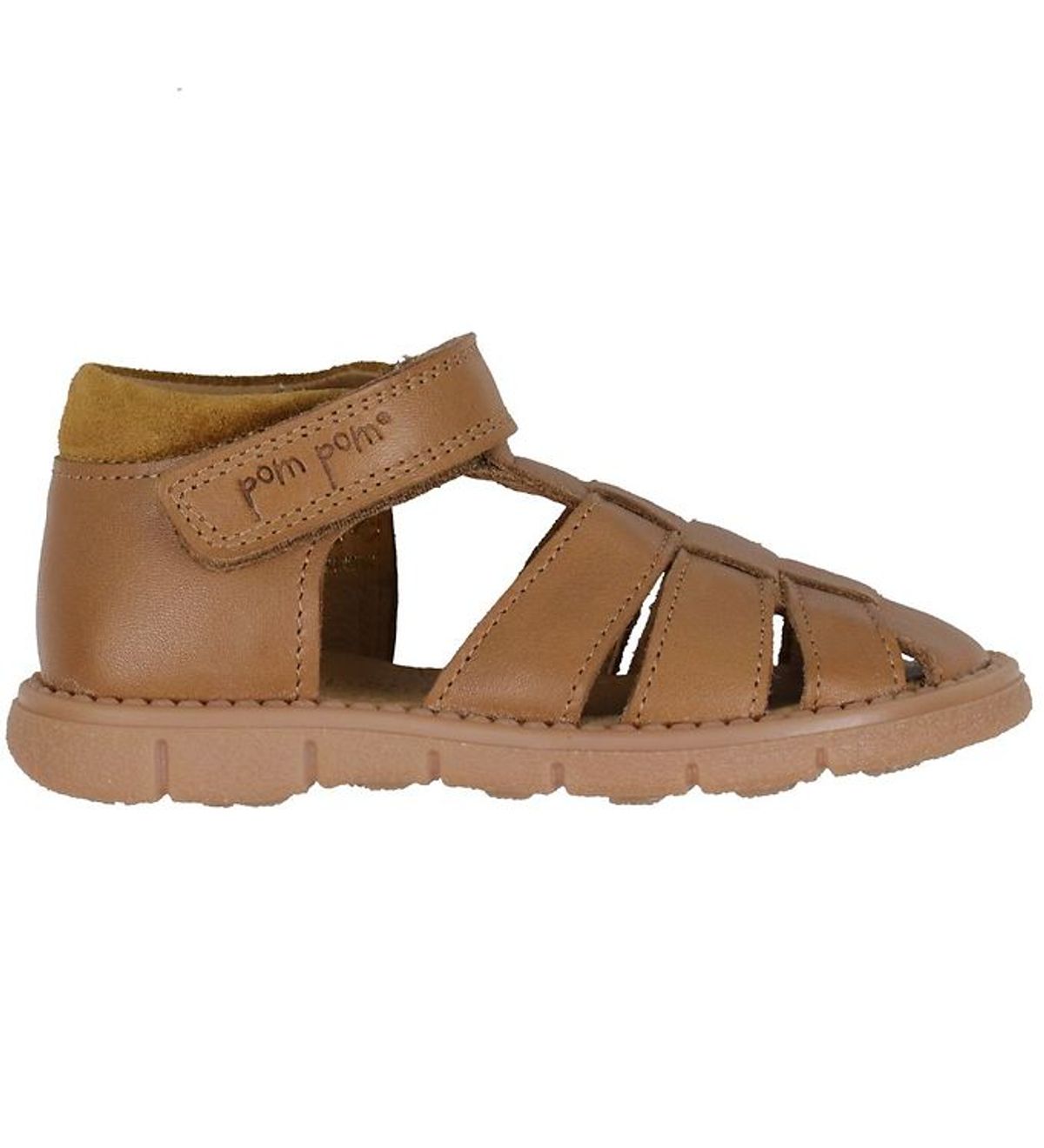 Pom Pom Sandaler - Sporty Velcro - Camel