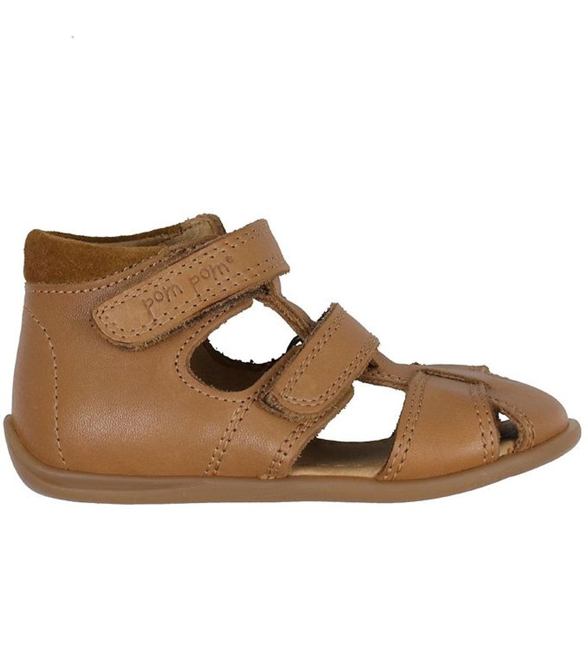 Pom Pom Sandaler - Starters Two Velcro - Camel