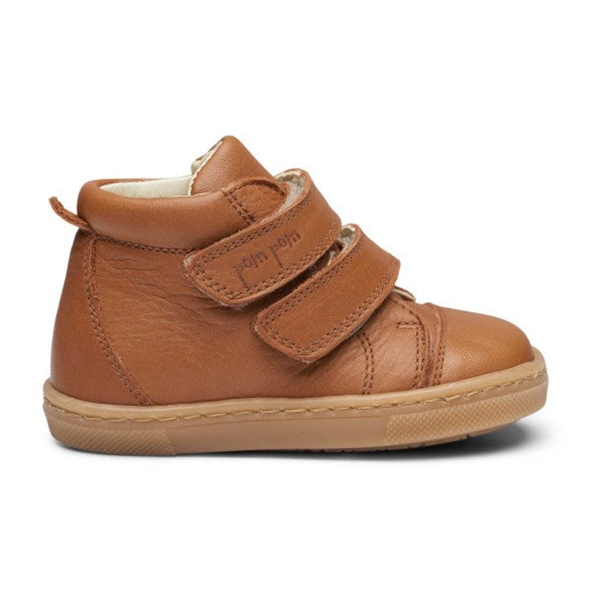 Pom Pom - Sneaker Velcro Shoe - Camel - 25