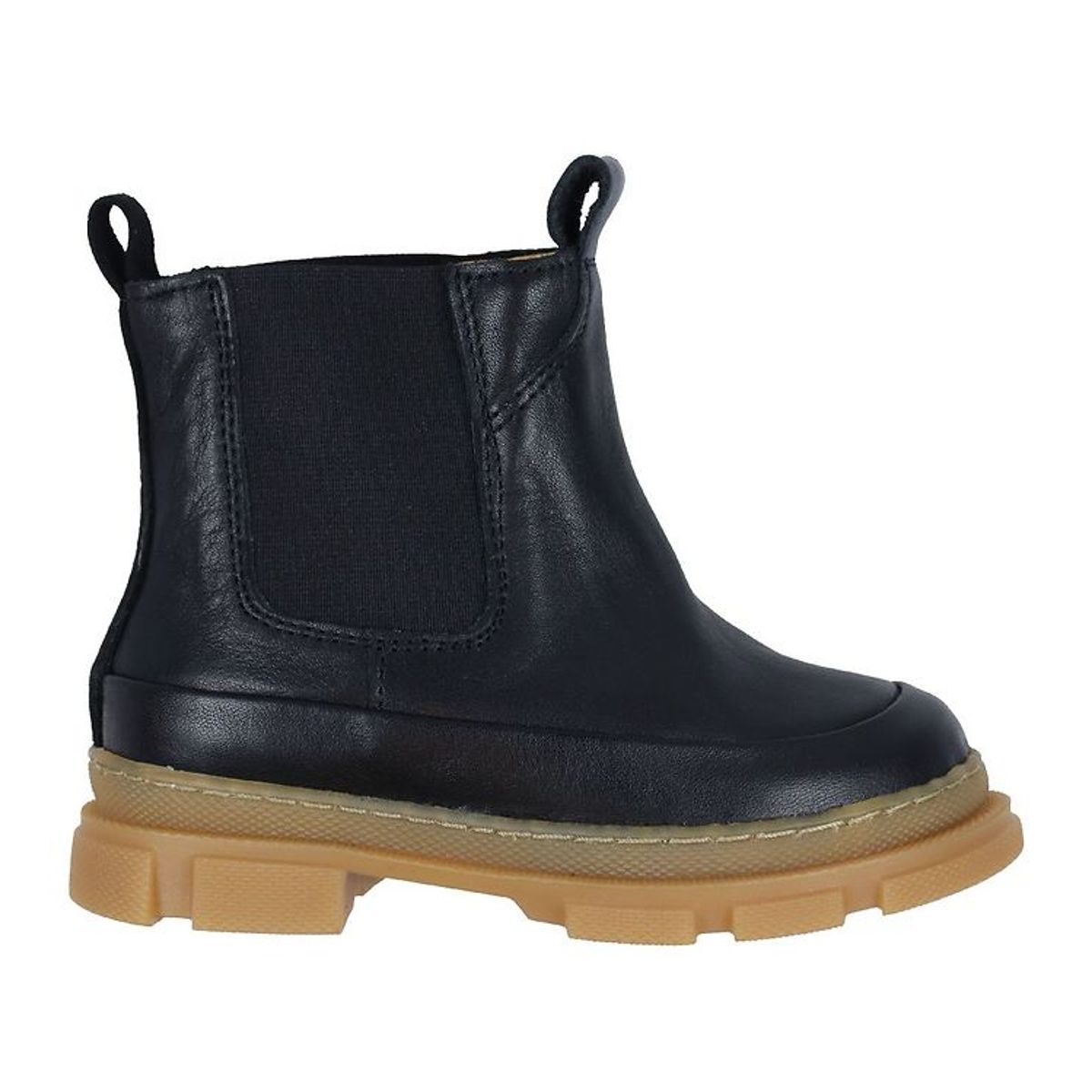 Pom Pom Støvler - Chunky Chelsea Boot - Sort