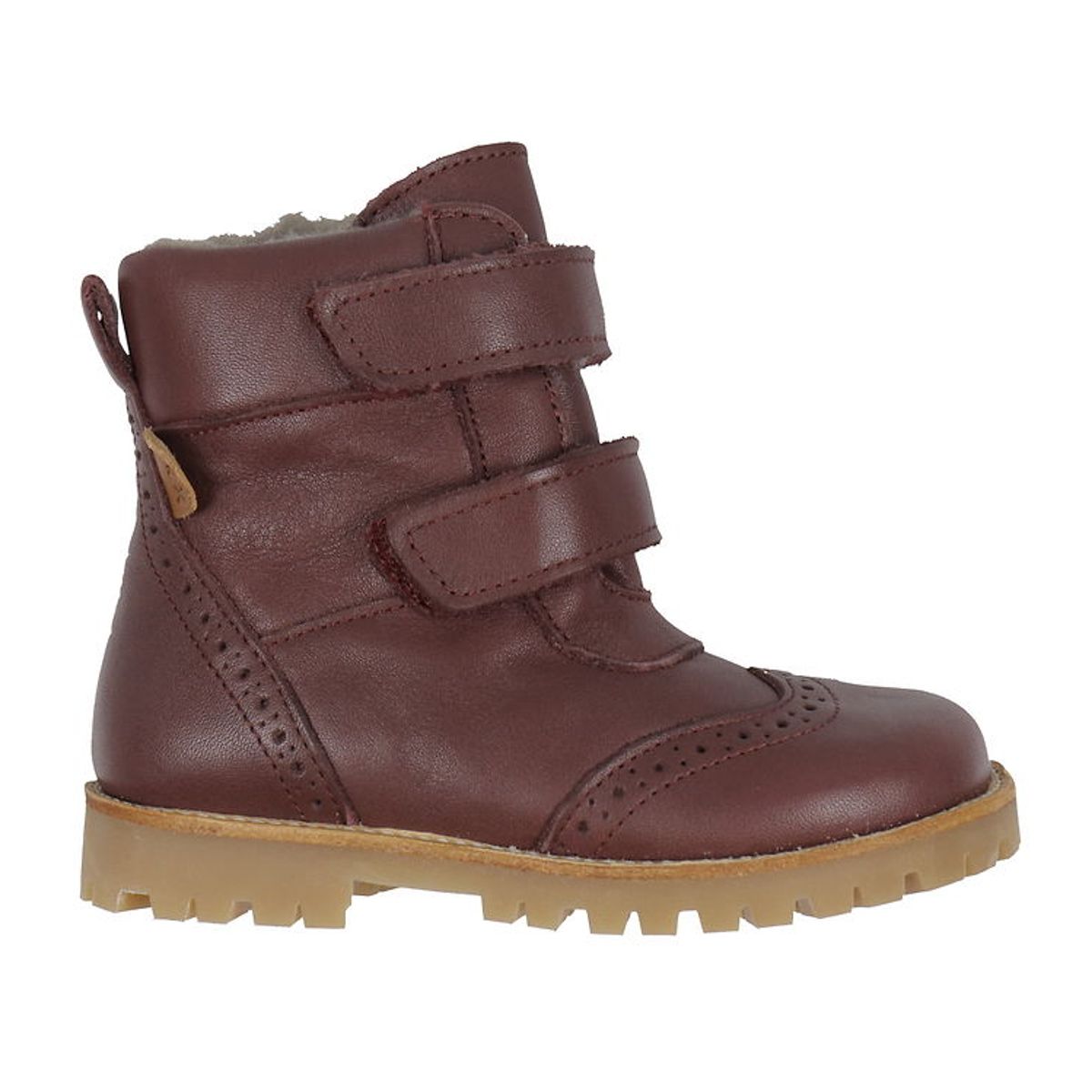 Pom Pom Vinterstøvler - Broque Velcro Boot Tex - Deep Rouge m. F