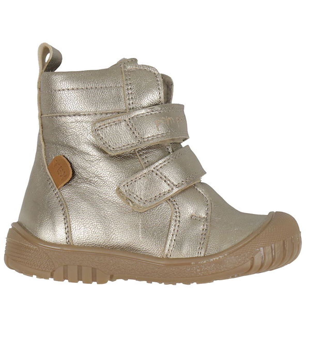 Pom Pom Vinterstøvler - Sporty Velcro Boot Tex - Metallic Asphal