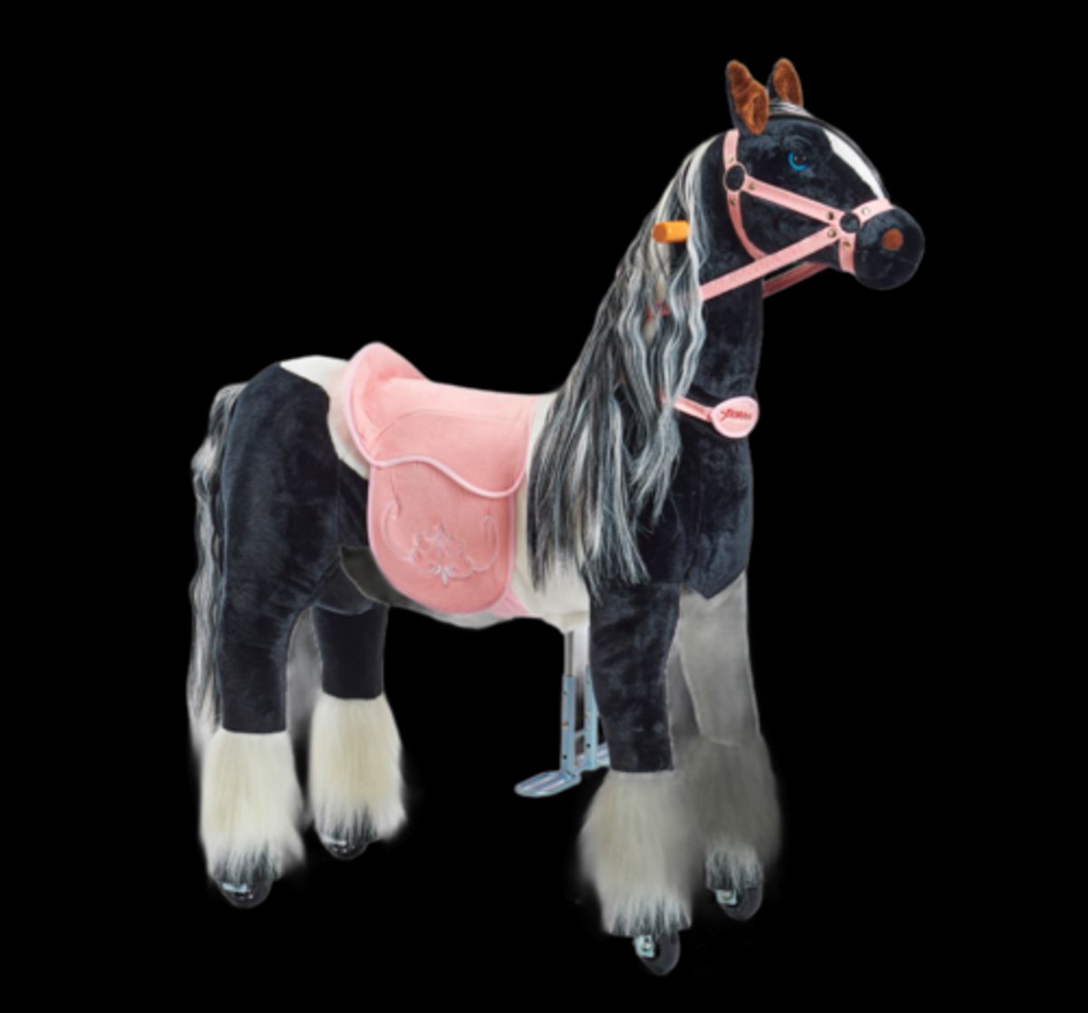 PONNIE Rid-selv hest M - Domino Pink