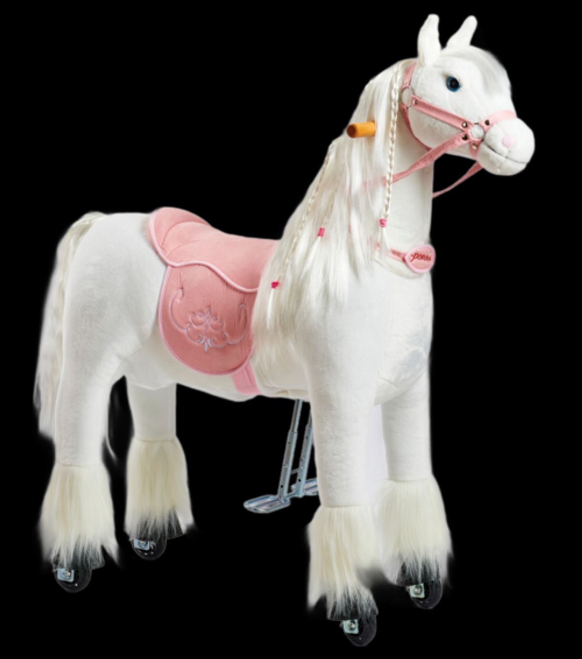 PONNIE Rid-selv hest M - Tiara Pink