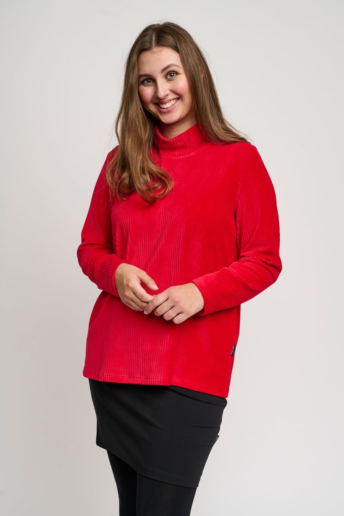 Pont Neuf - Bluse - Pnabiir - Warm Red - 2xl