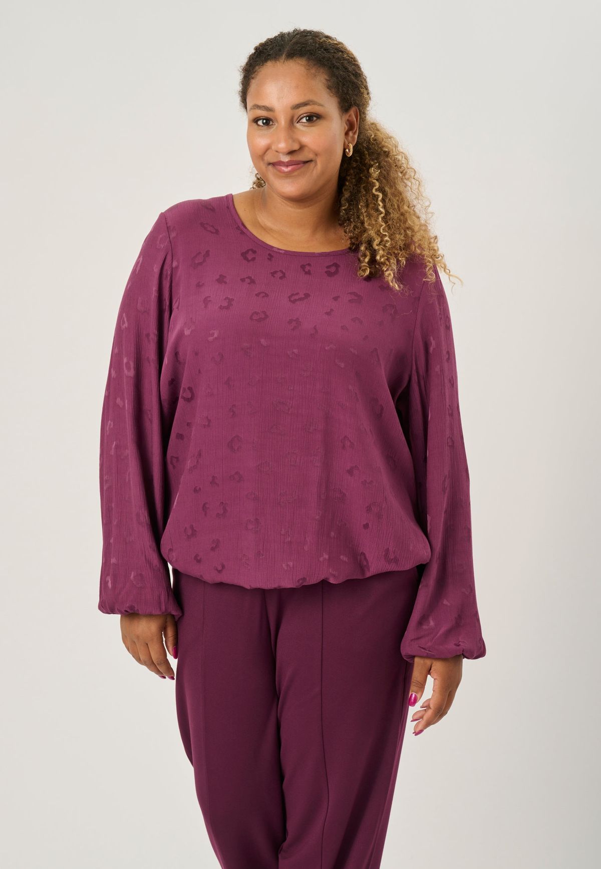 Pont Neuf - Bluse - Pnalison - Plum - 2xl/52