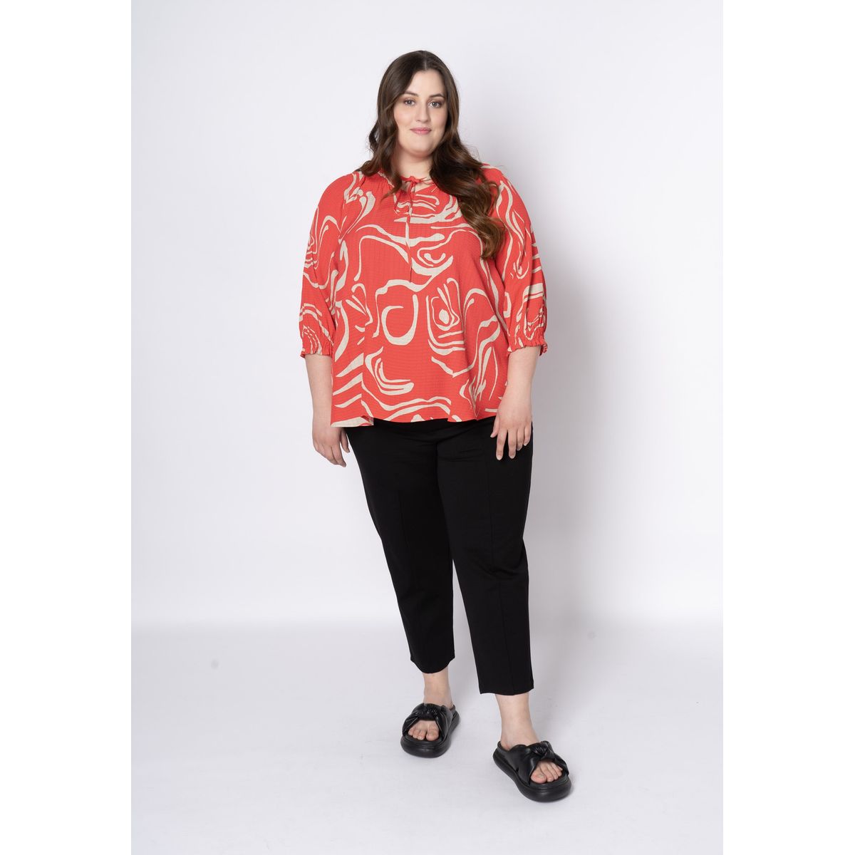 Pont Neuf - Bluse - Pnchi - Tomato - 2xl/52