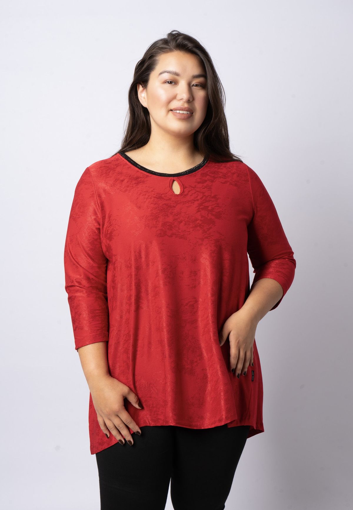 Pont Neuf - Bluse - Pndia - Warm Red - S