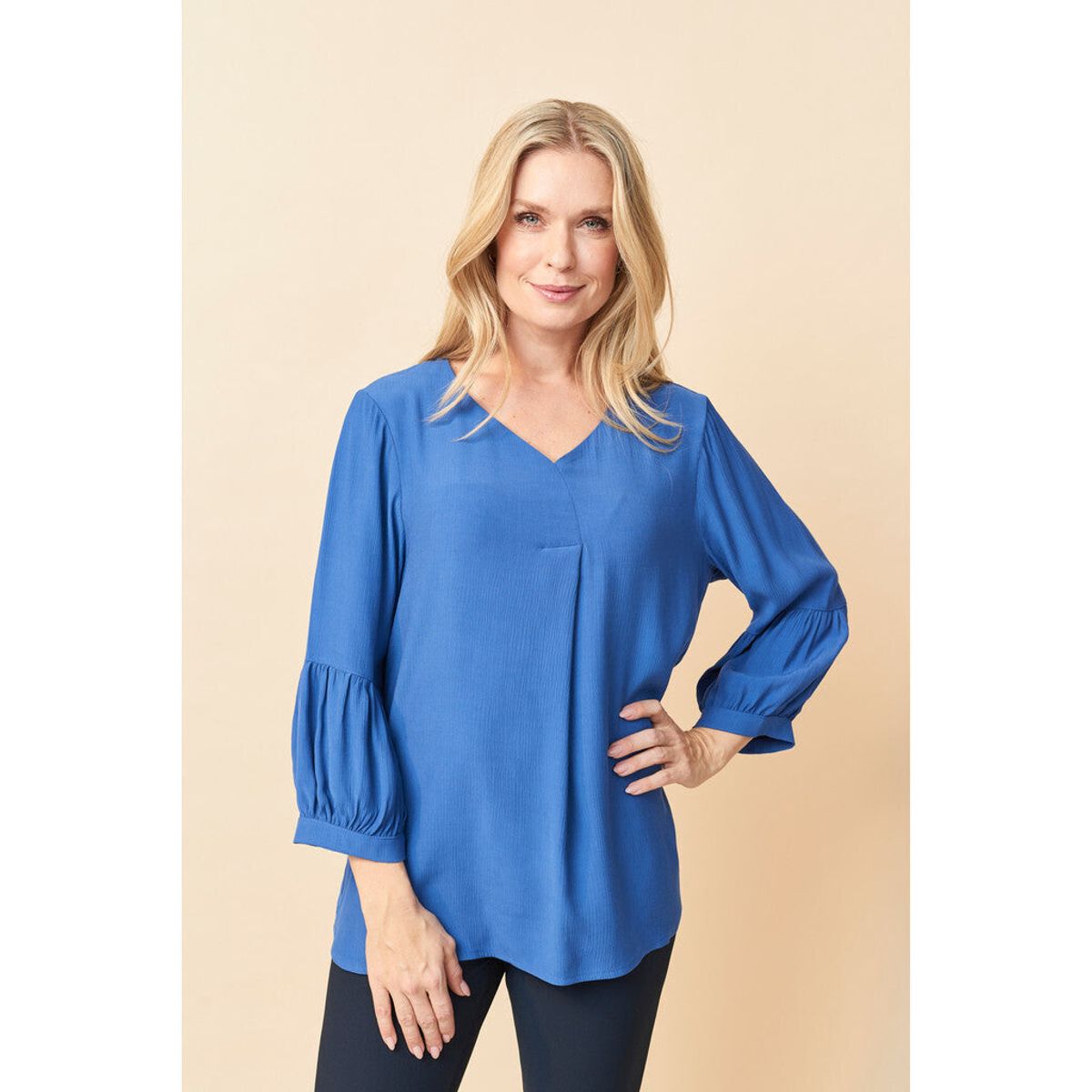 Pont Neuf - Bluse - Pnevelie - Sea Blue - Xs