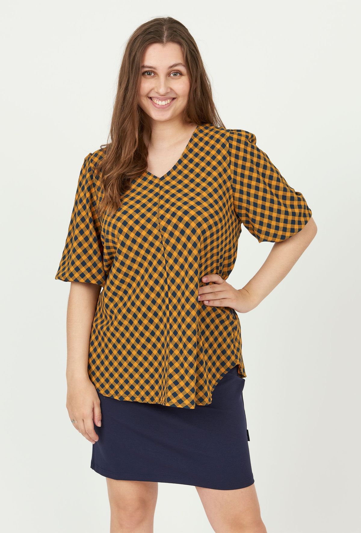 Pont Neuf - Bluse - Pnfleur - Caramel - Xs