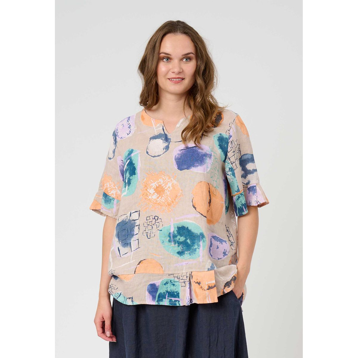 Pont Neuf - Bluse - Pnhadil - Linen - S/40