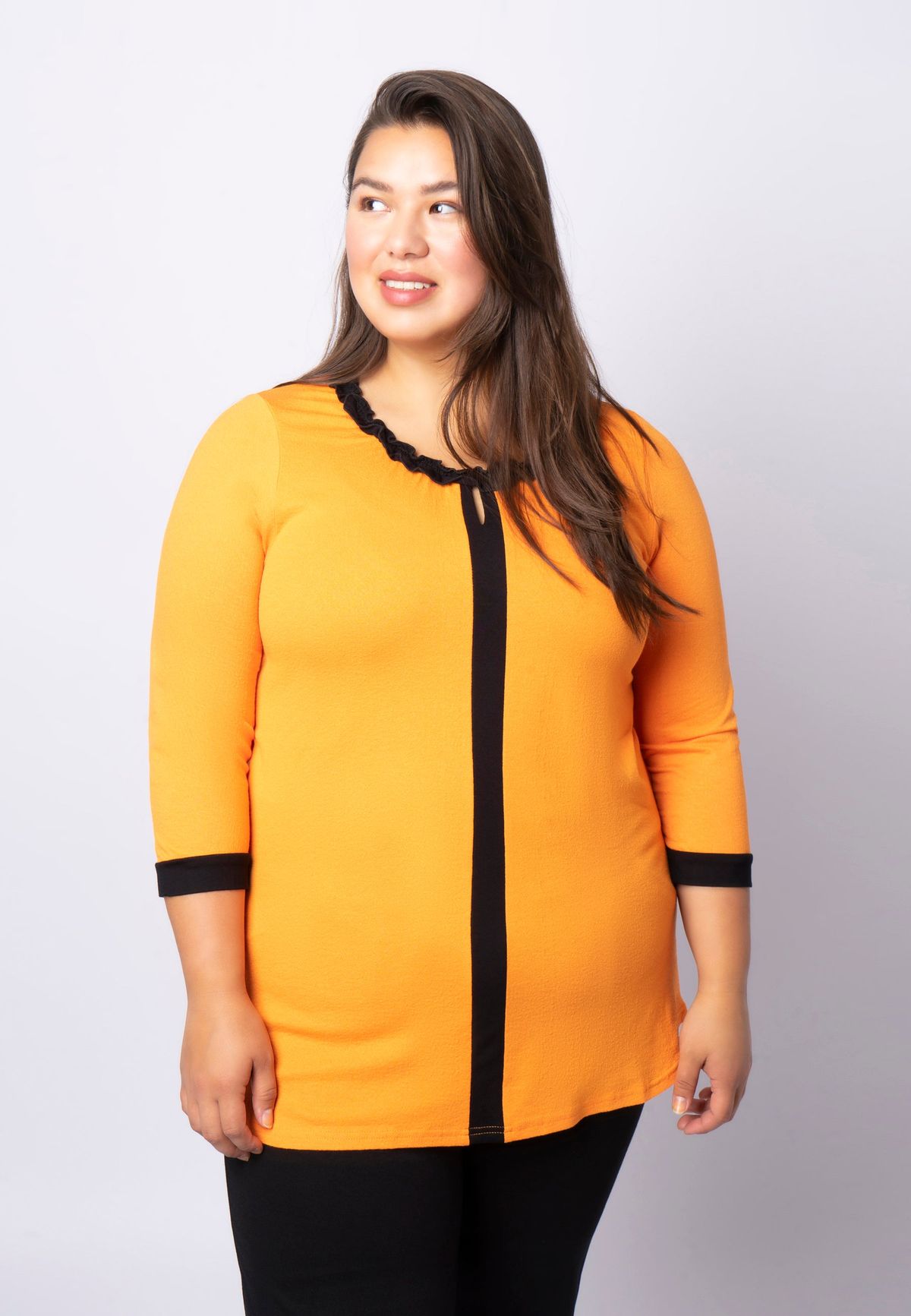 Pont Neuf - Bluse - Pnheike - Sunny Orange - Xs