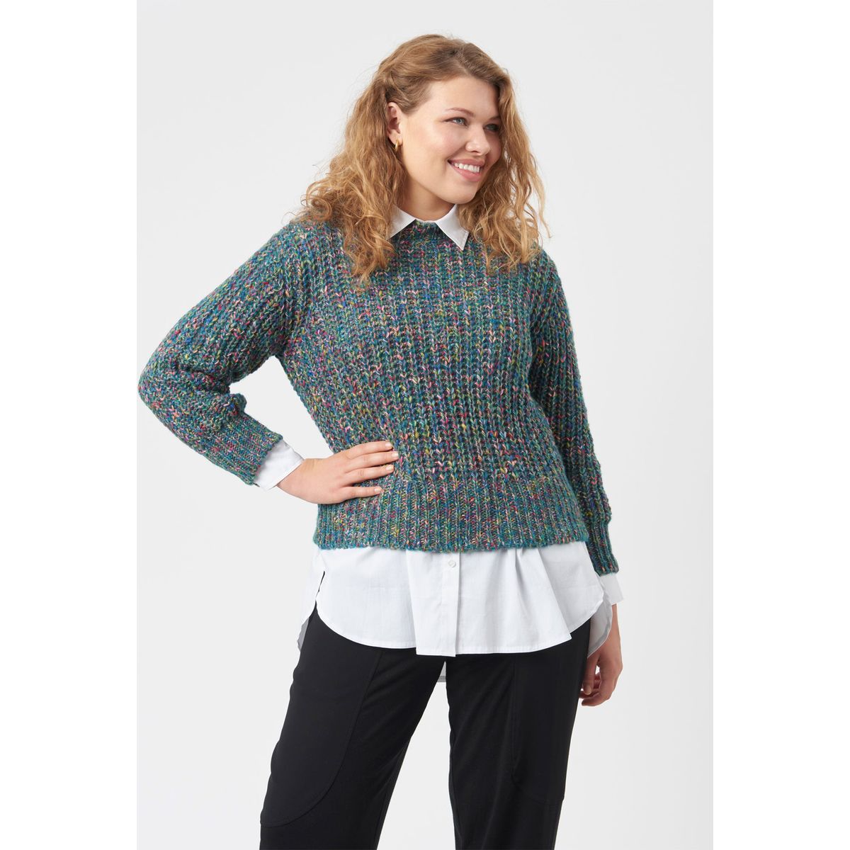 Pont Neuf - Bluse - Pnkiwi - Dark Petrol - Xl