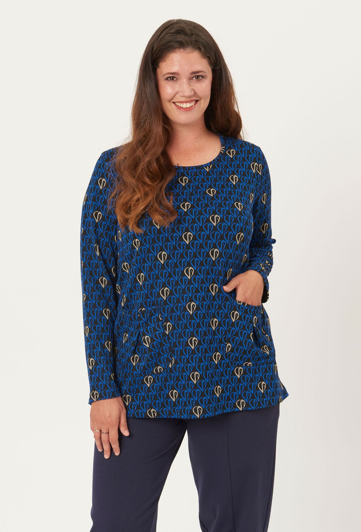 Pont Neuf - Bluse - Pnlotte Mie - Cobalt Blue - 3xl/54-56