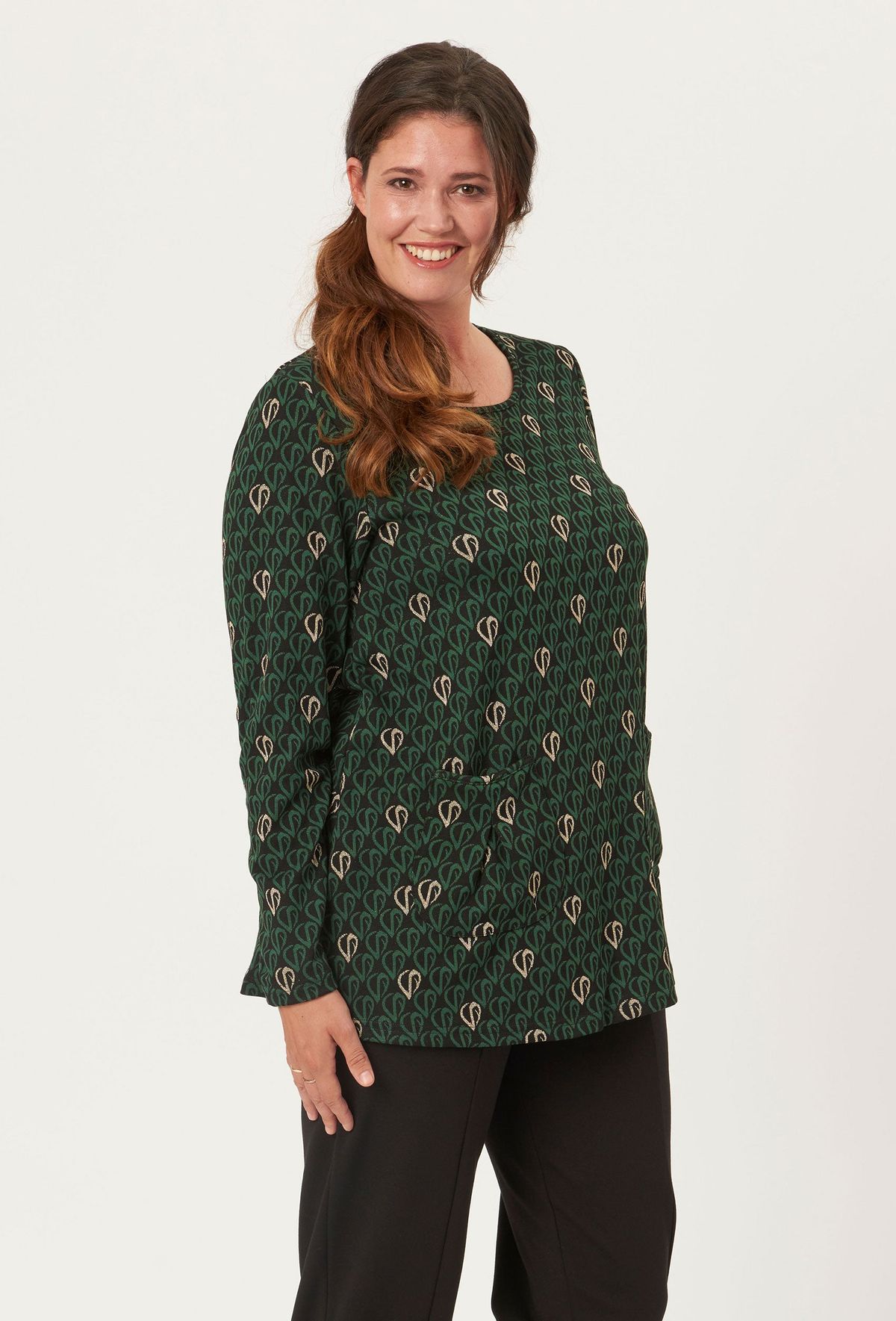 Pont Neuf - Bluse - Pnlotte Mie - Pine Green - S/40