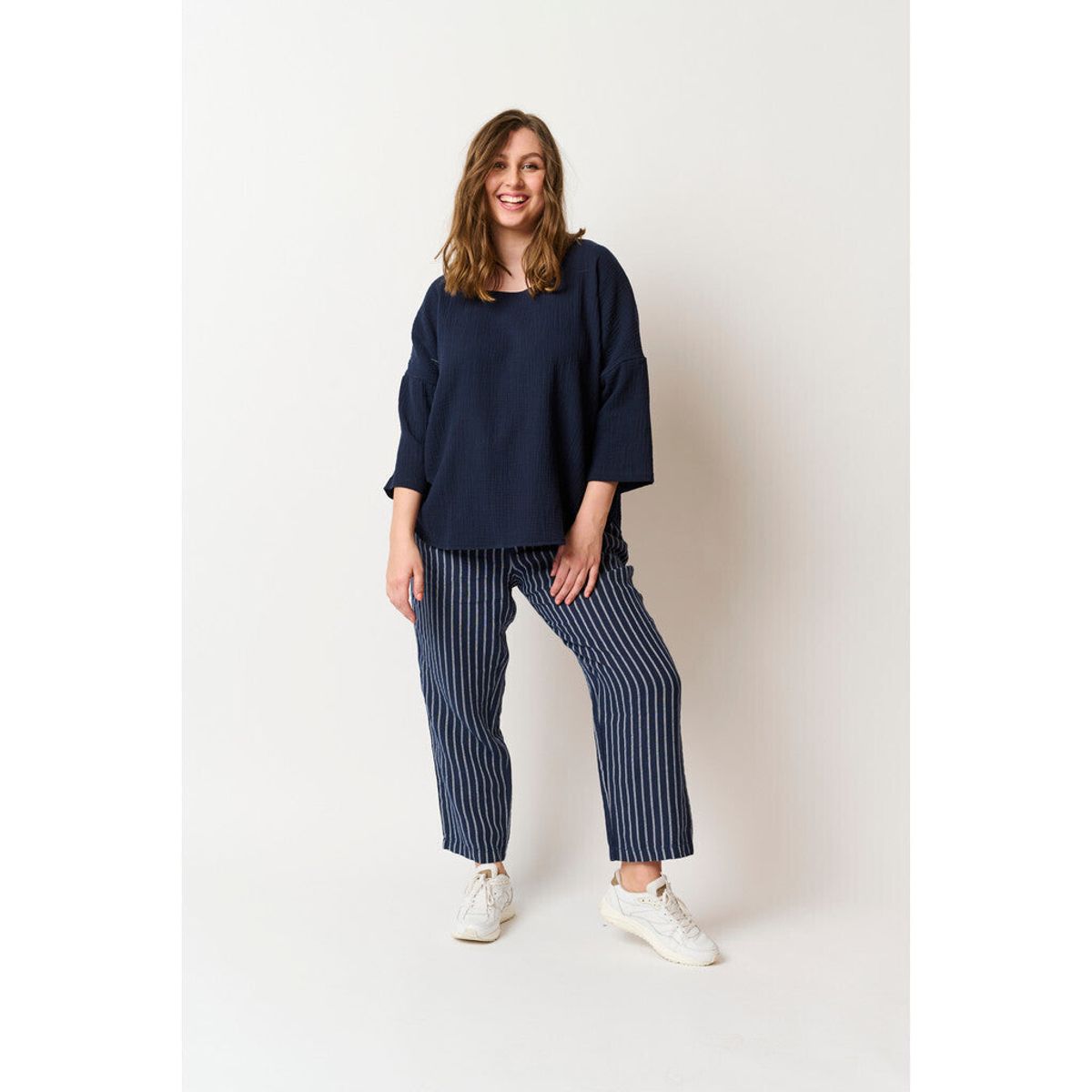 Pont Neuf - Bluse - Pnmatty - Navy - M