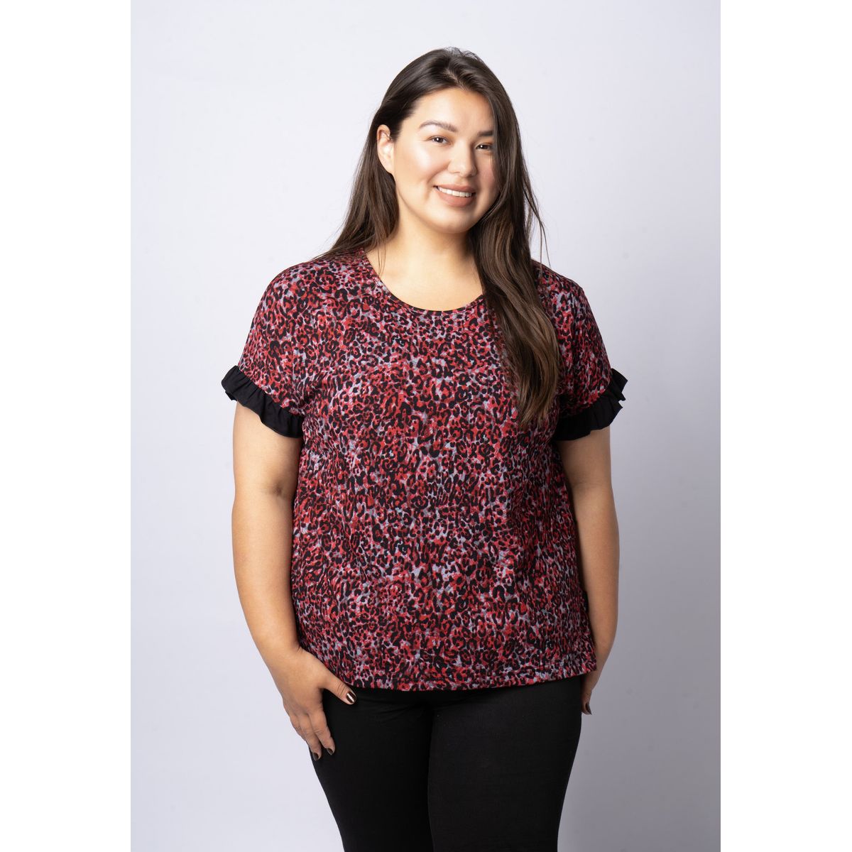 Pont Neuf - Bluse - Pnolga - Warm Red - Xs