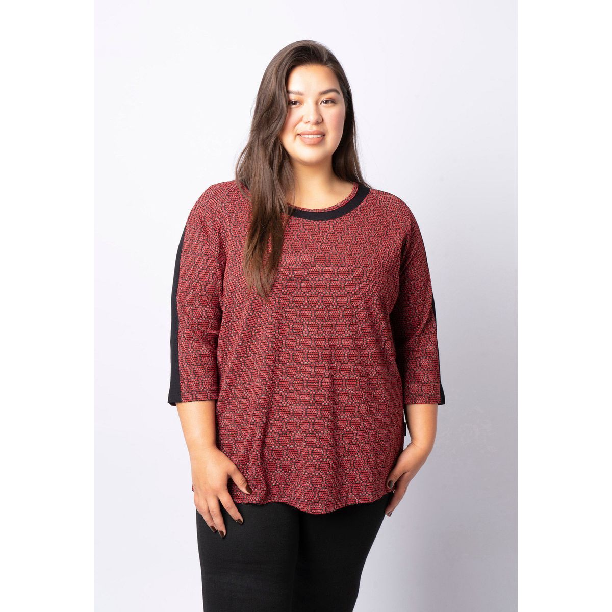 Pont Neuf - Bluse - Pnrihana - Warm Red - M