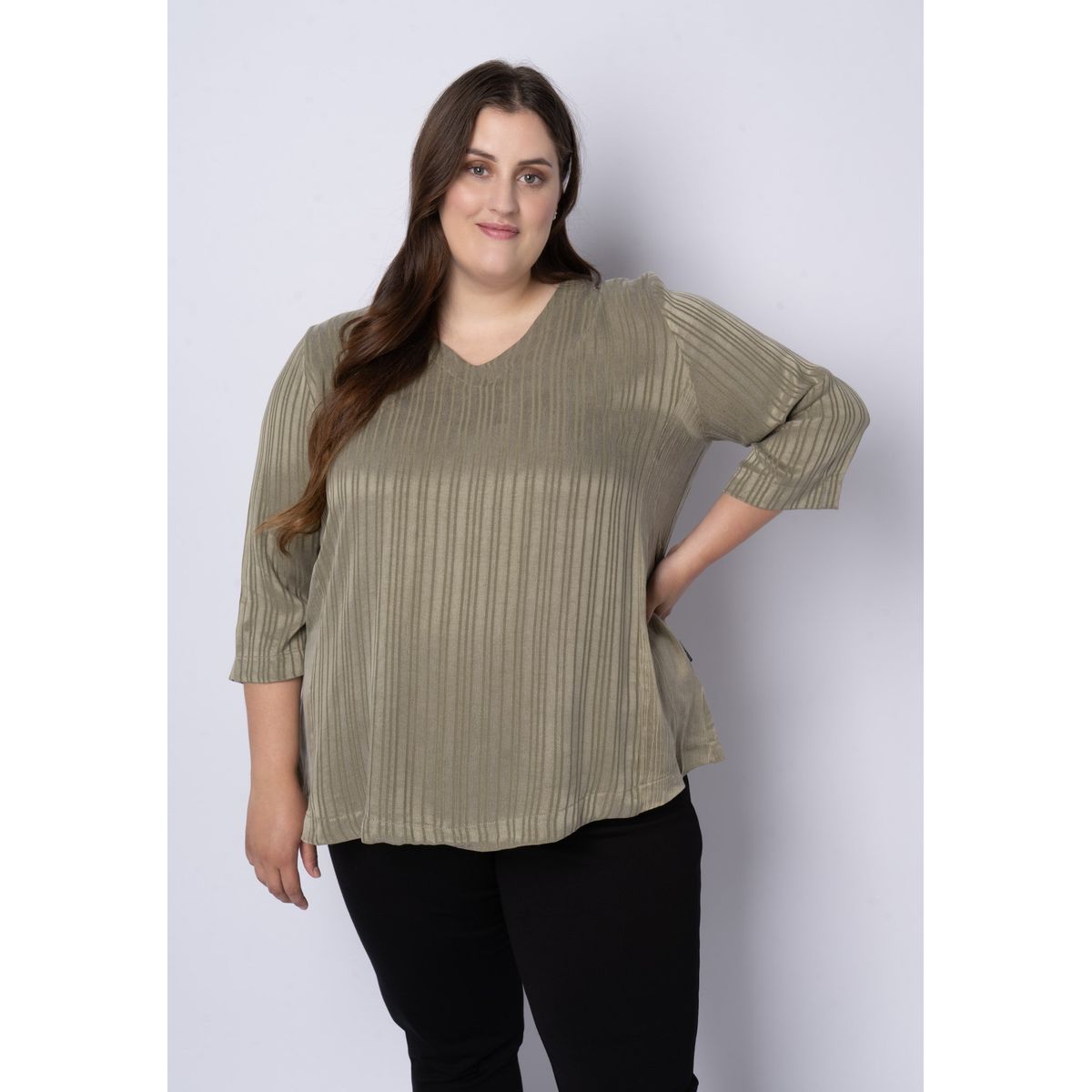 Pont Neuf - Bluse - Pntania - Khaki - Xl/48-50