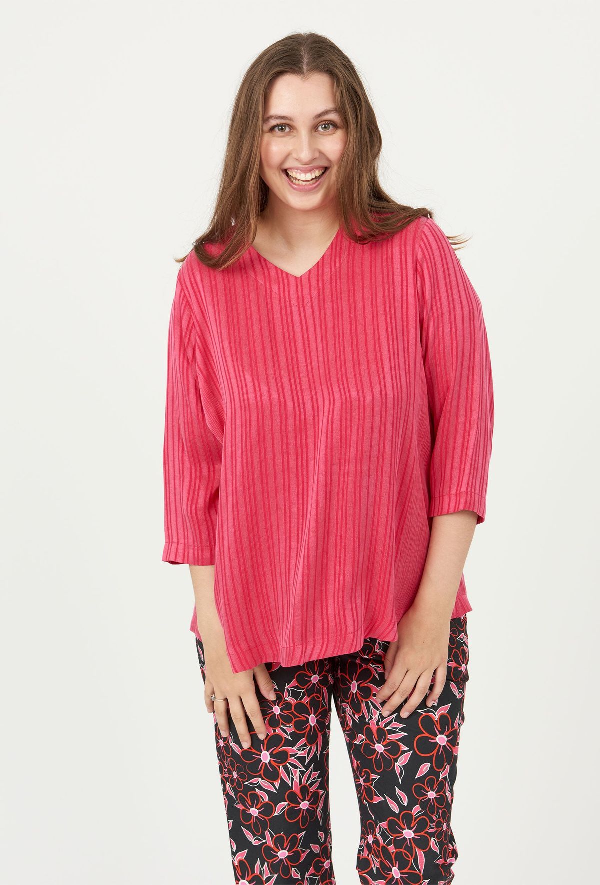 Pont Neuf - Bluse - Pntania - Raspberry - 3xl/54-56