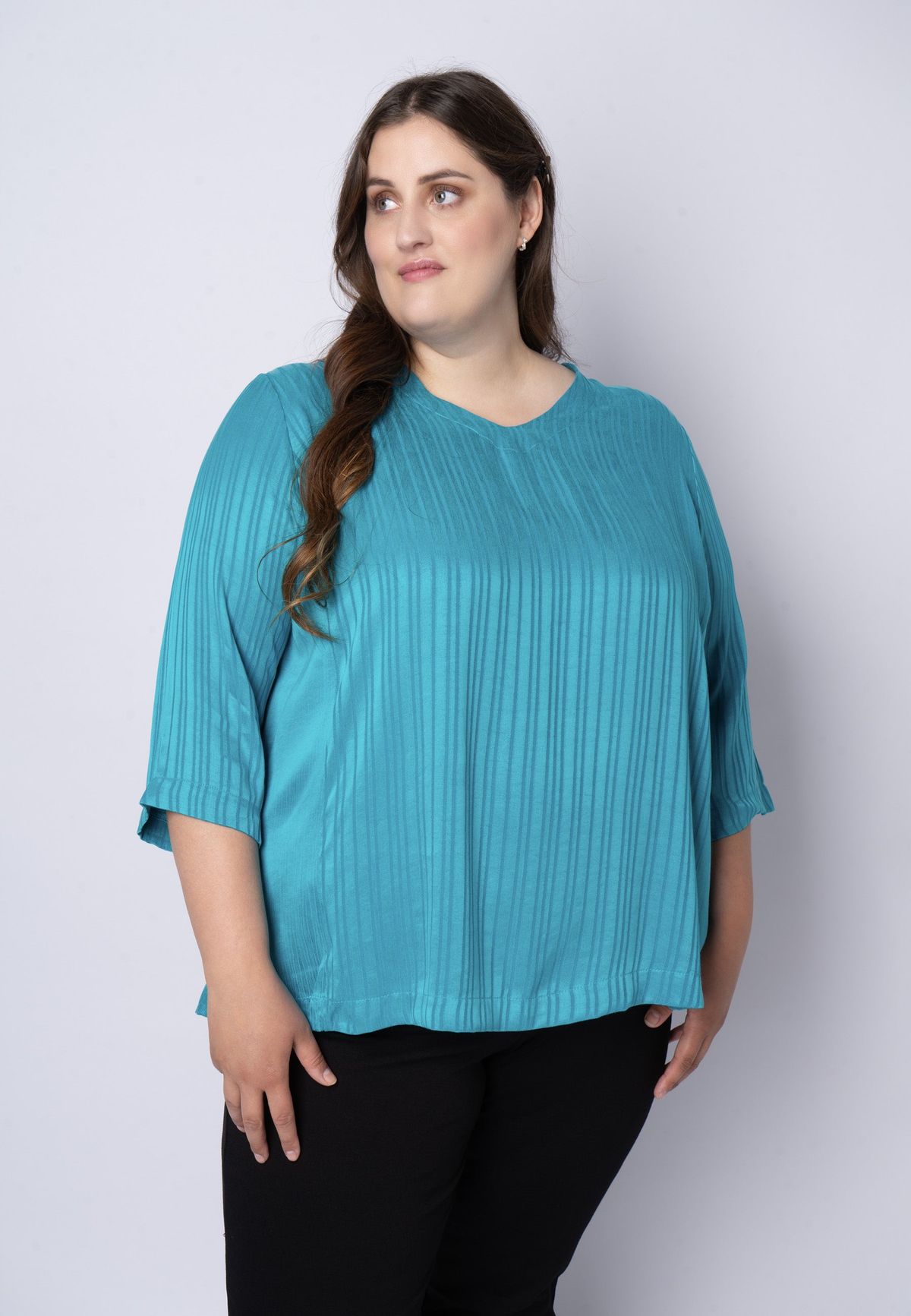 Pont Neuf - Bluse - Pntania - Turquise - 2xl/52