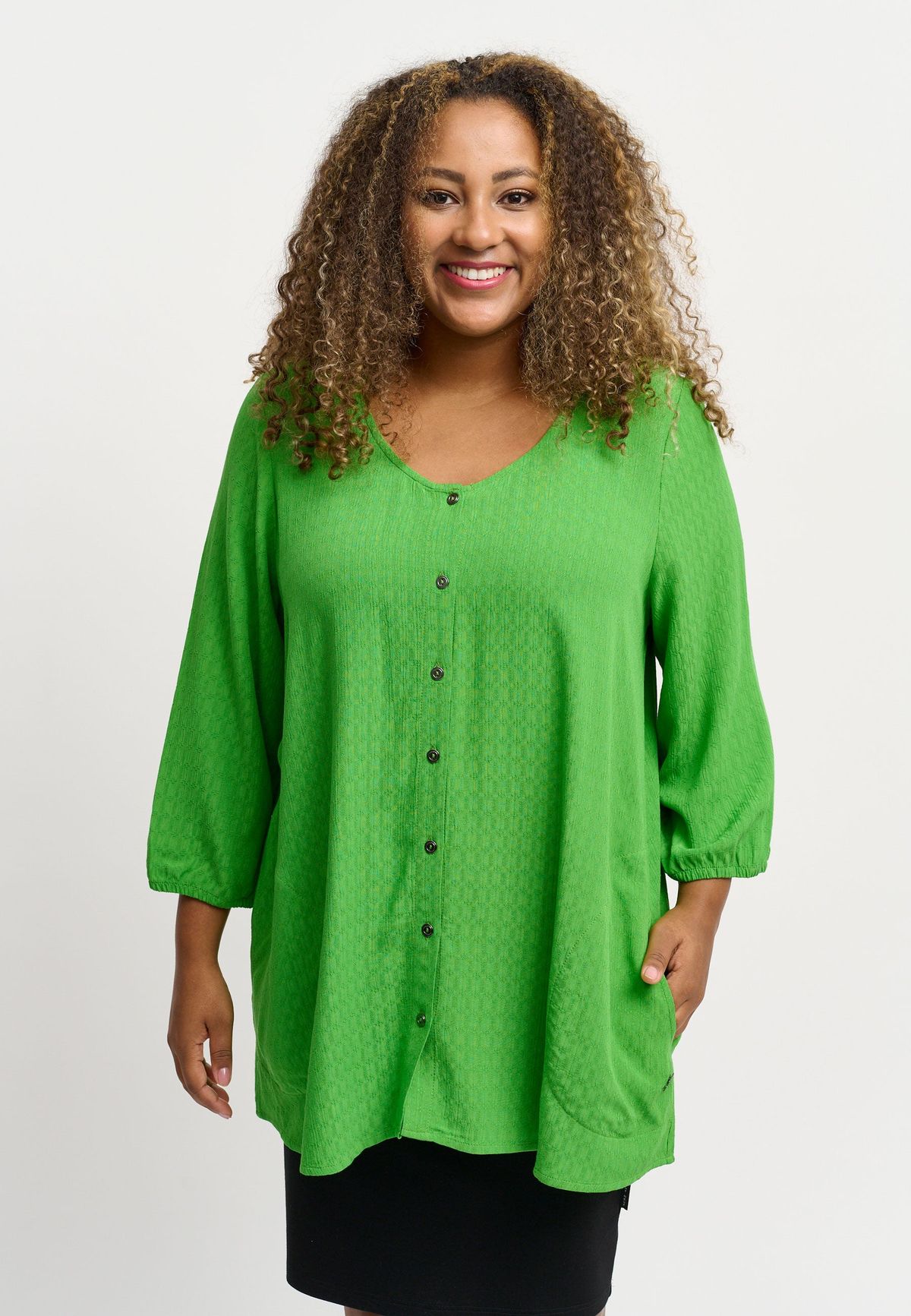 Pont Neuf - Bluse - Pnthorid - Grass Green - L/46