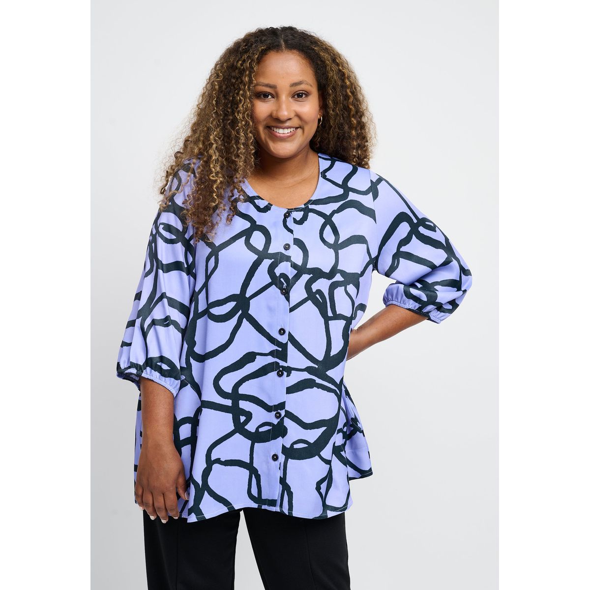 Pont Neuf - Bluse - Pnthorid - Ice Blue - 2xl/52