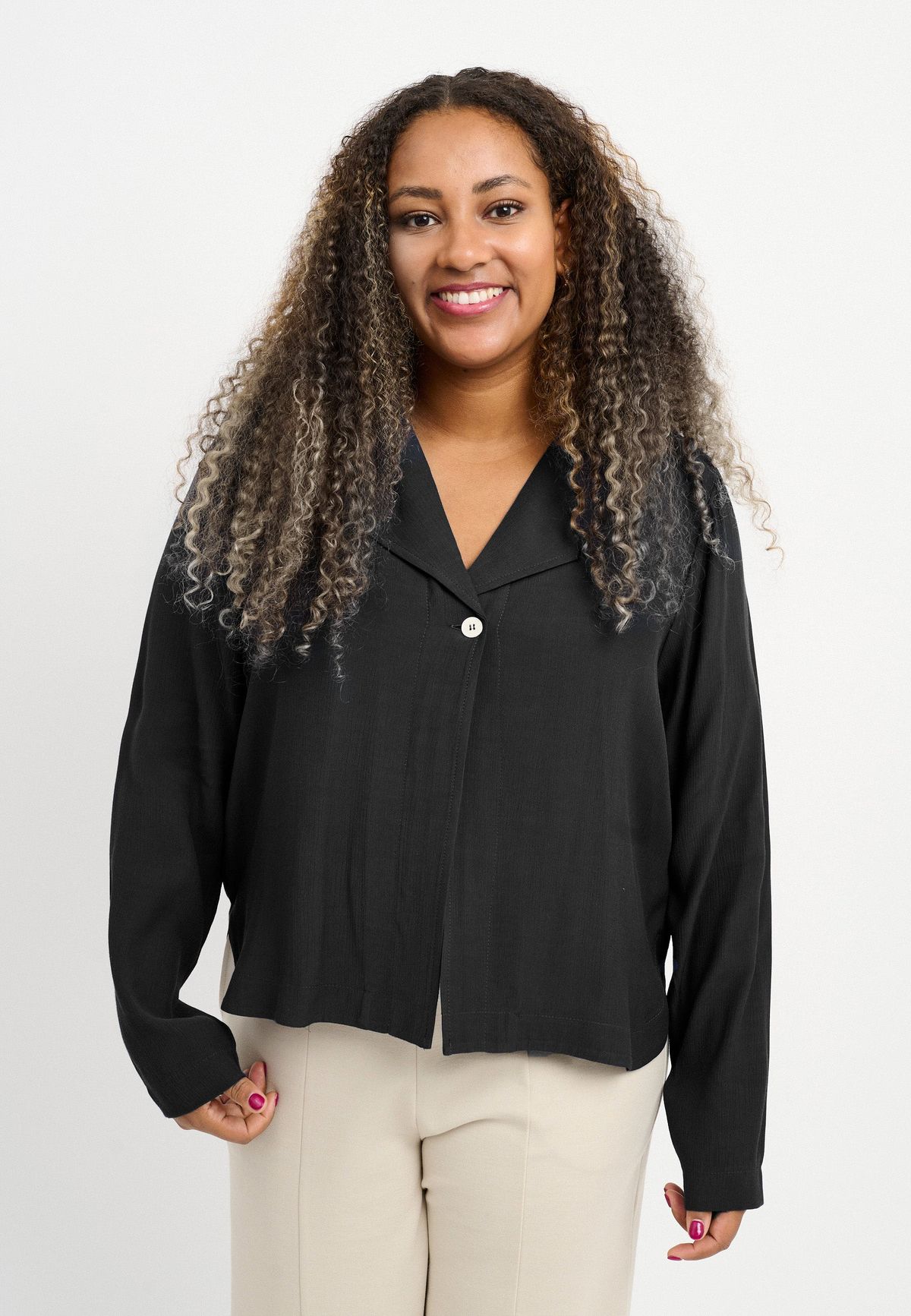 Pont Neuf - Cardigan - Pnfreda - Black - Xl/48-50