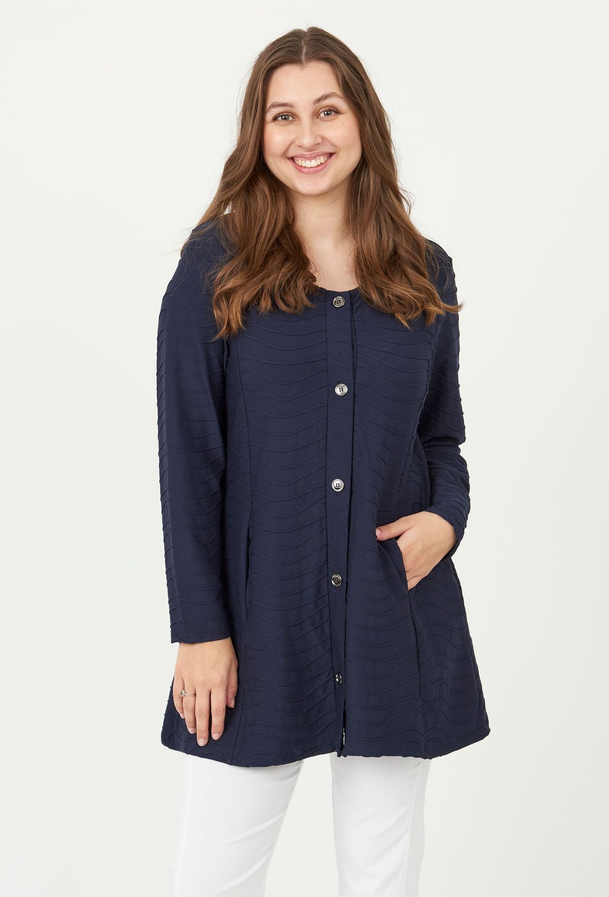 Pont Neuf - Cardigan - Pnmerle - Navy - M/42-44