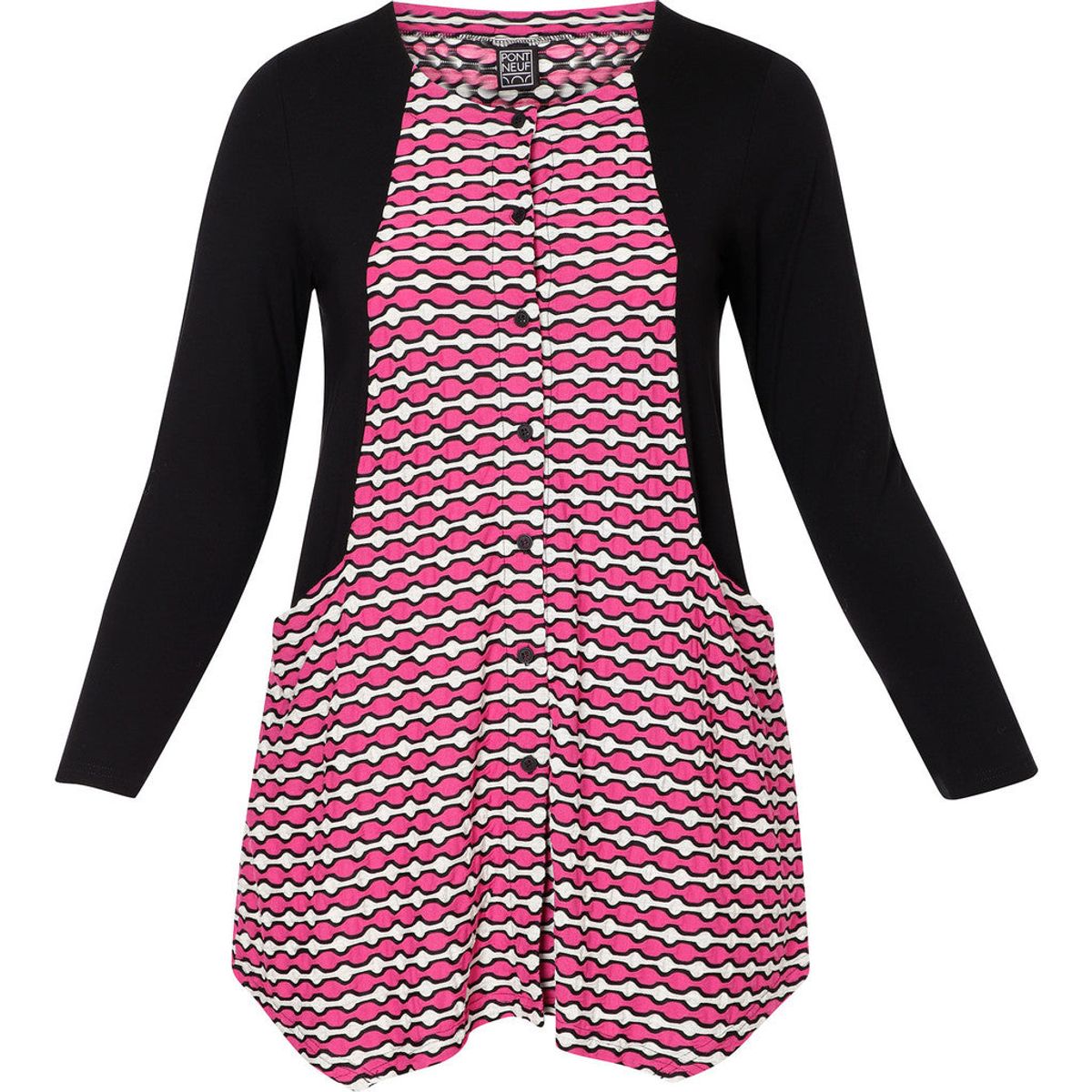 Pont Neuf - Cardigan - Pnziz - Dark Pink - Xs