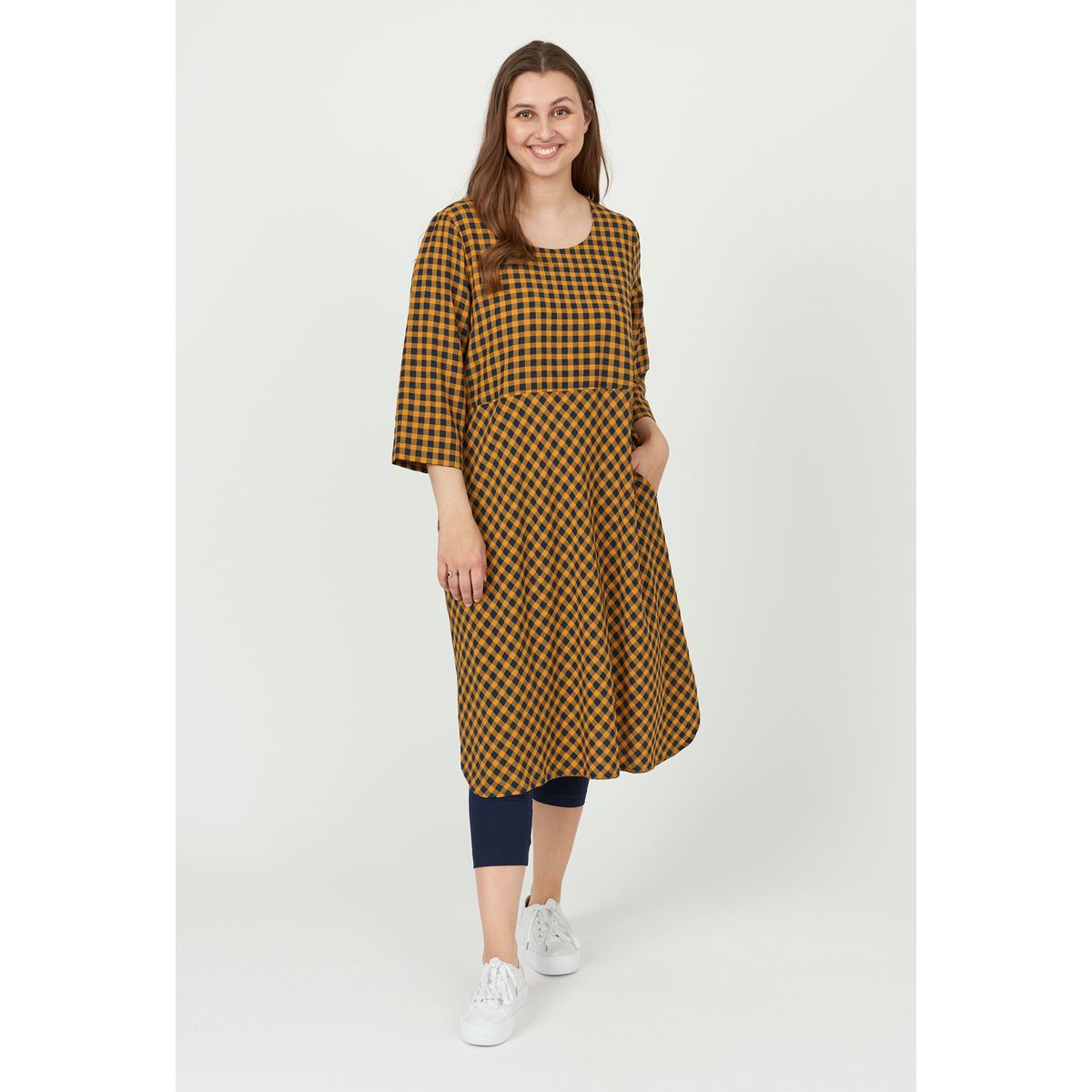 Pont Neuf - Kjole - Pnbergine - Caramel - Xs/36-38