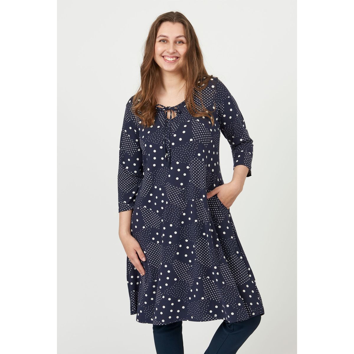 Pont Neuf - Kjole - Pnjosefine-tea - Navy - L/46