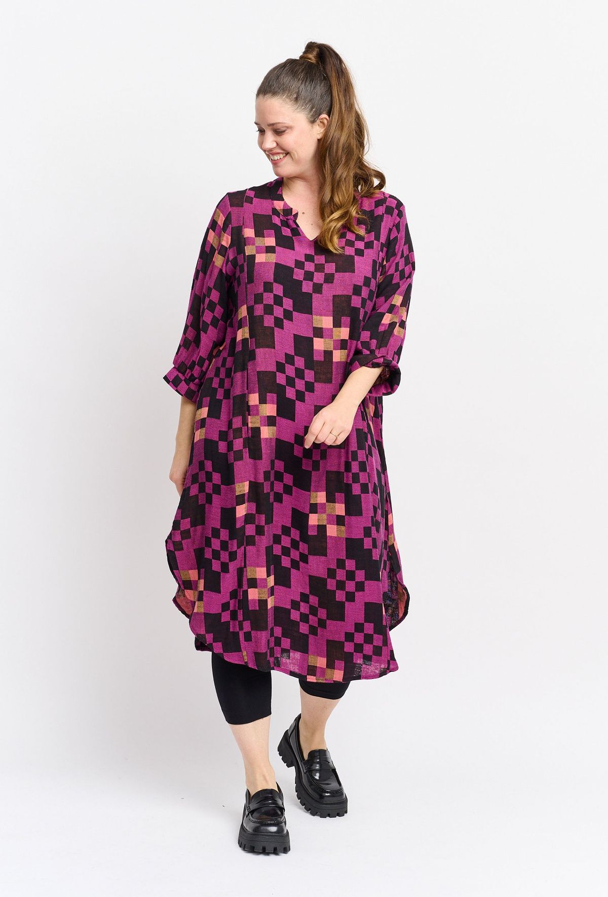 Pont Neuf - Kjole - Pnsammy - Fuchsia - 2xl/52