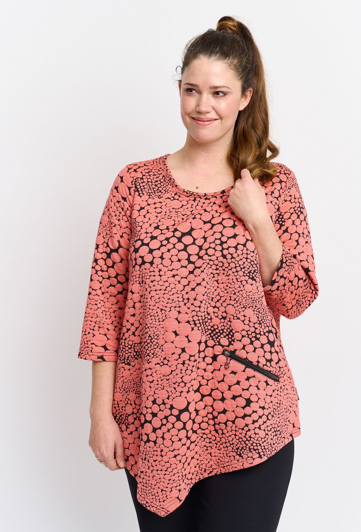 Pont Neuf - Tunika - Pnrosalina - Coral Red - 3xl/54-56