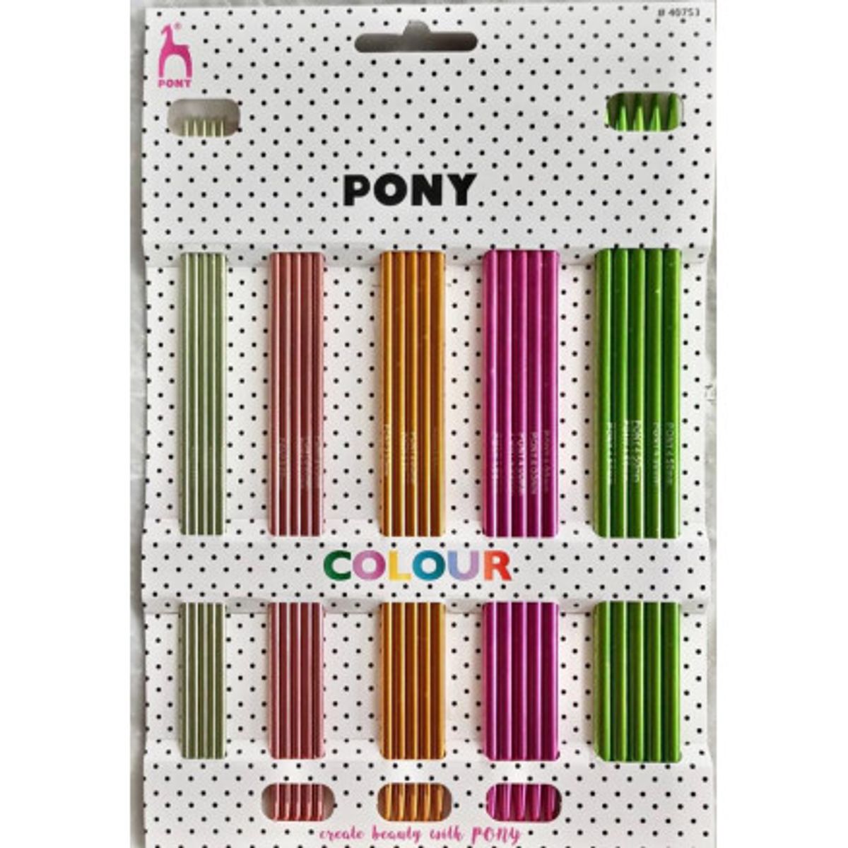 Pony Colour Strømpepindesæt 20cm 2,5-4,5mm - 5 størrelser