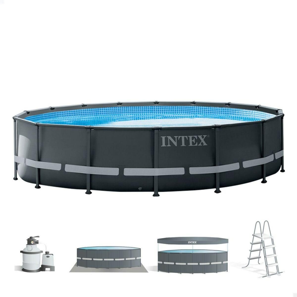 Pool Aftageligt Intex 488 x 122 x 488 cm